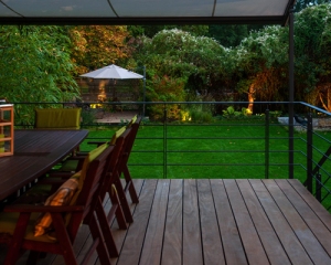 Schöner Blick von der Terrasse